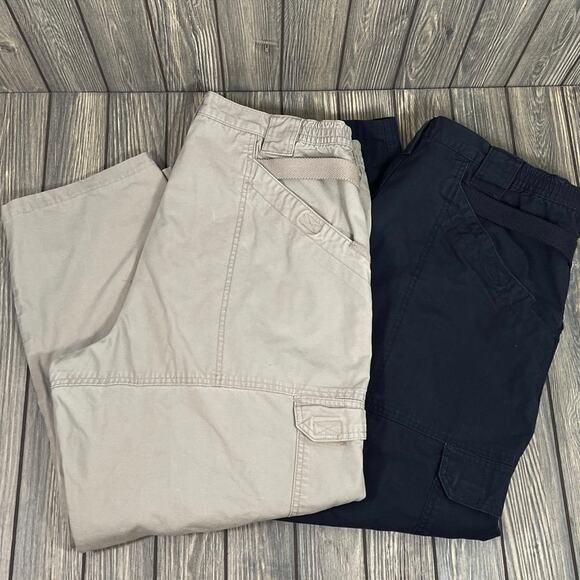 5.11 Tactical Men Cargo Pants Security Military Sz 40x30 Lot of 2 Navy Tan 74251 - Picture 1 of 12